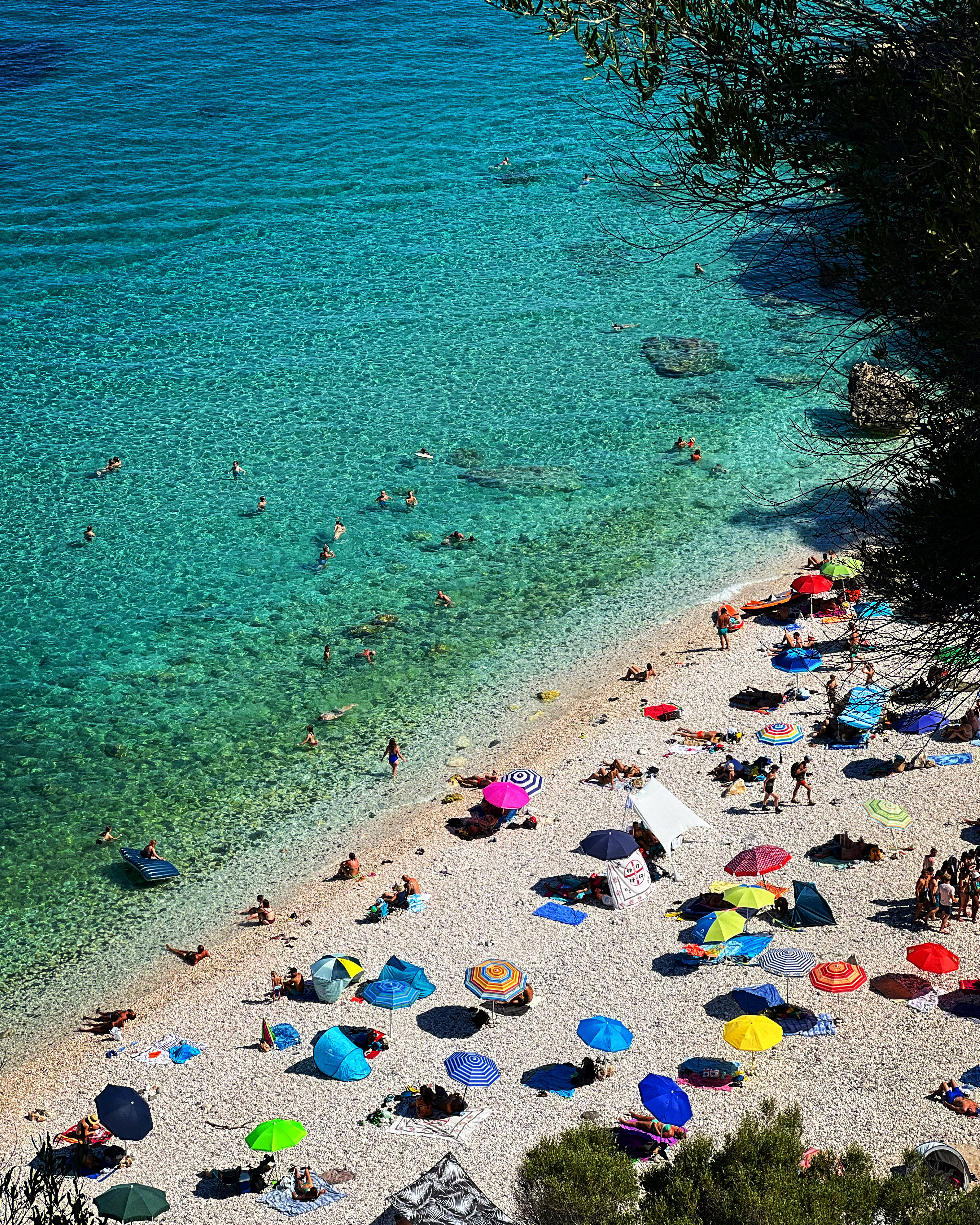 Aerial beach — Mediterranean